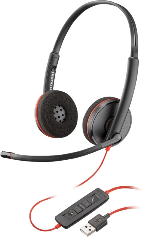 poly Blackwire Headset 3320 Kabelgebunden Kopfbügel 3,5 mm Jack Geräuschunterdrückung mit Mikrofon Stereo