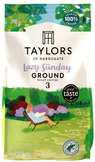 Taylors Of Harrogate Lazy Sunday Ground Coffee Citrus And Chocolate Arabica 200 G
