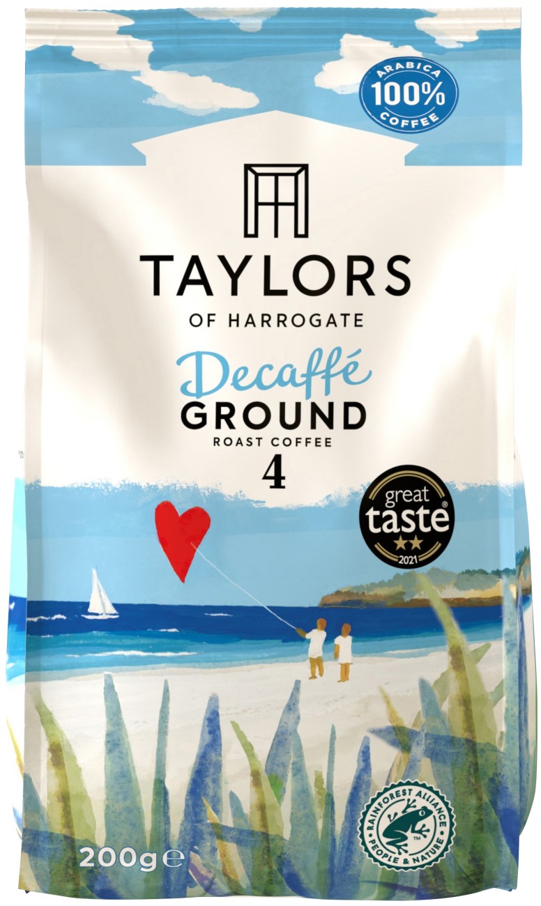 Taylors Of Harrogate Decaffe Ground Coffee Smooth Caramel And Malt Arabica Arabica 200 G