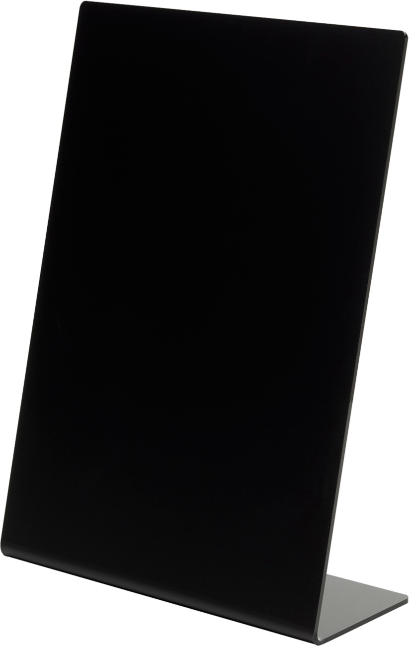 Deflecto Sign Holder A4 Portrait 1 Countertop Rectangle 21.1 (W) X 8.3 (D) X 30 (H) Cm Black