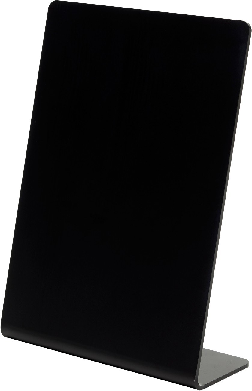 Deflecto Sign Holder A6 Portrait 1 Countertop Rectangle 10.5 (W) X 4 (D) X 15 (H) Cm Black