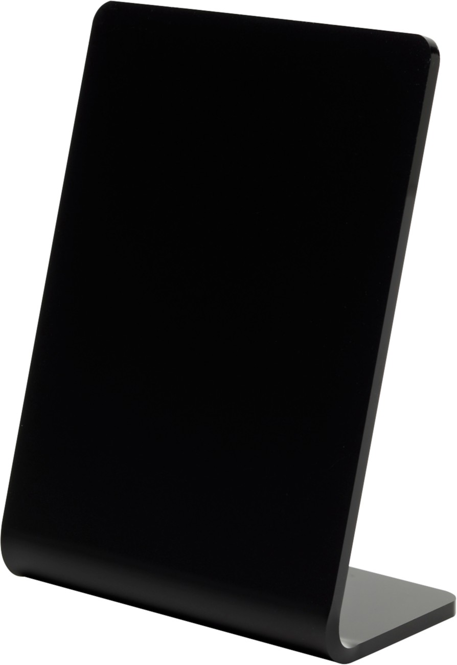 Deflecto Sign Holder A7 Portrait 1 Countertop Rectangle 7.5 (W) X 4.2 (D) X 10.3 (H) Cm Black