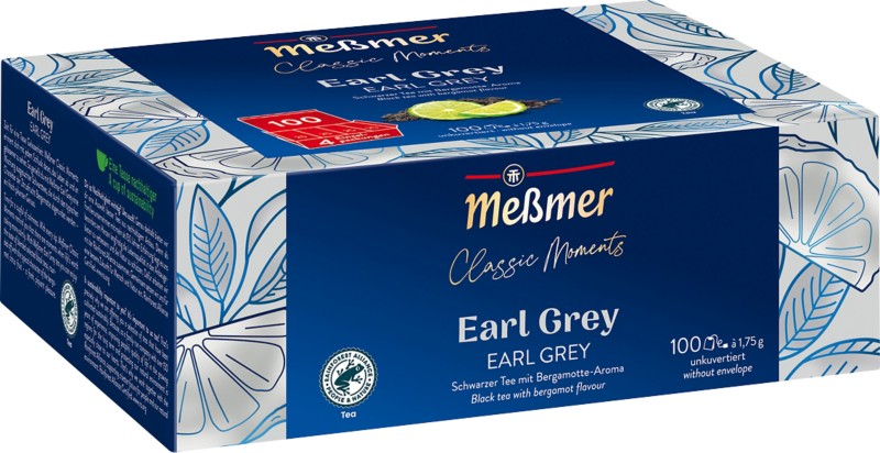 Meßmer Classic Moments Teebeutel Earl Grey 100 Stück à 1,75 g