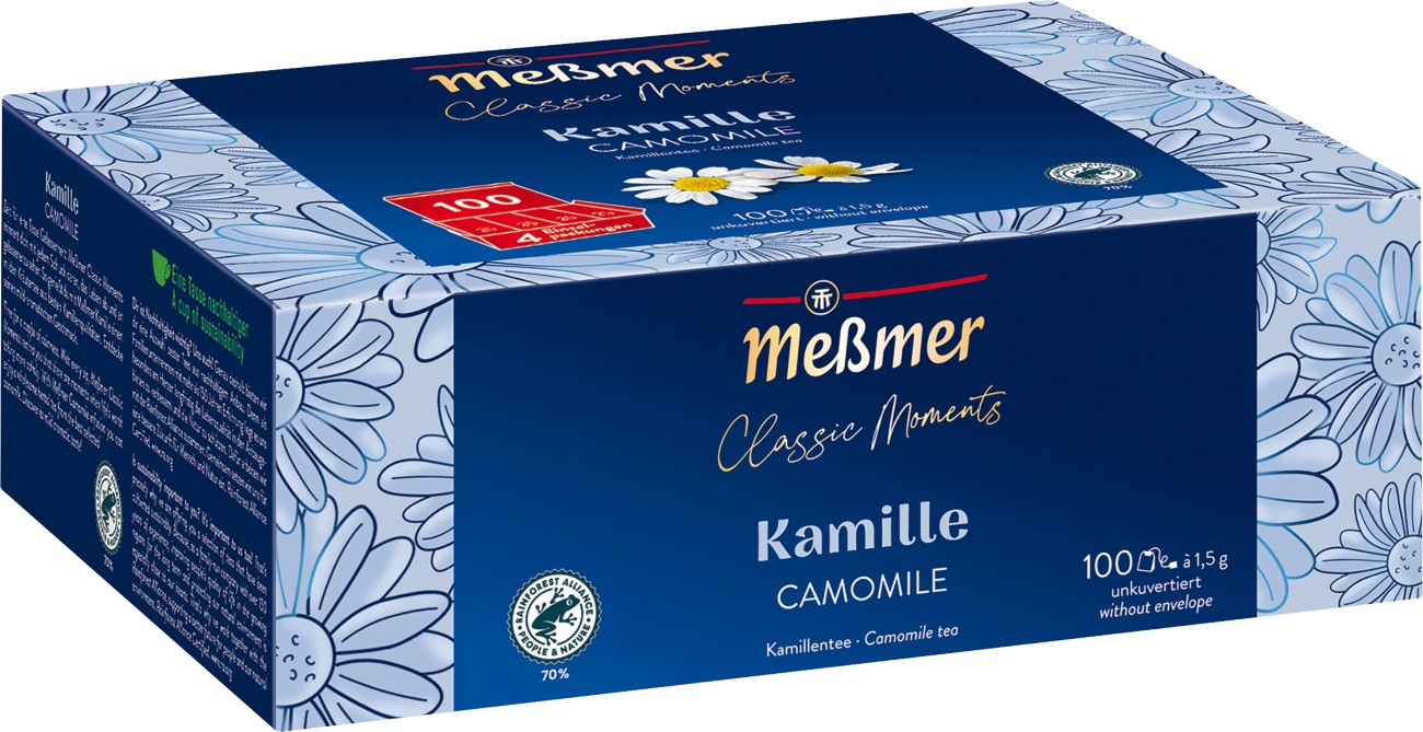 Meßmer Classic Moments Teebeutel Kamille 100 Stück à 1,5 g 1267086