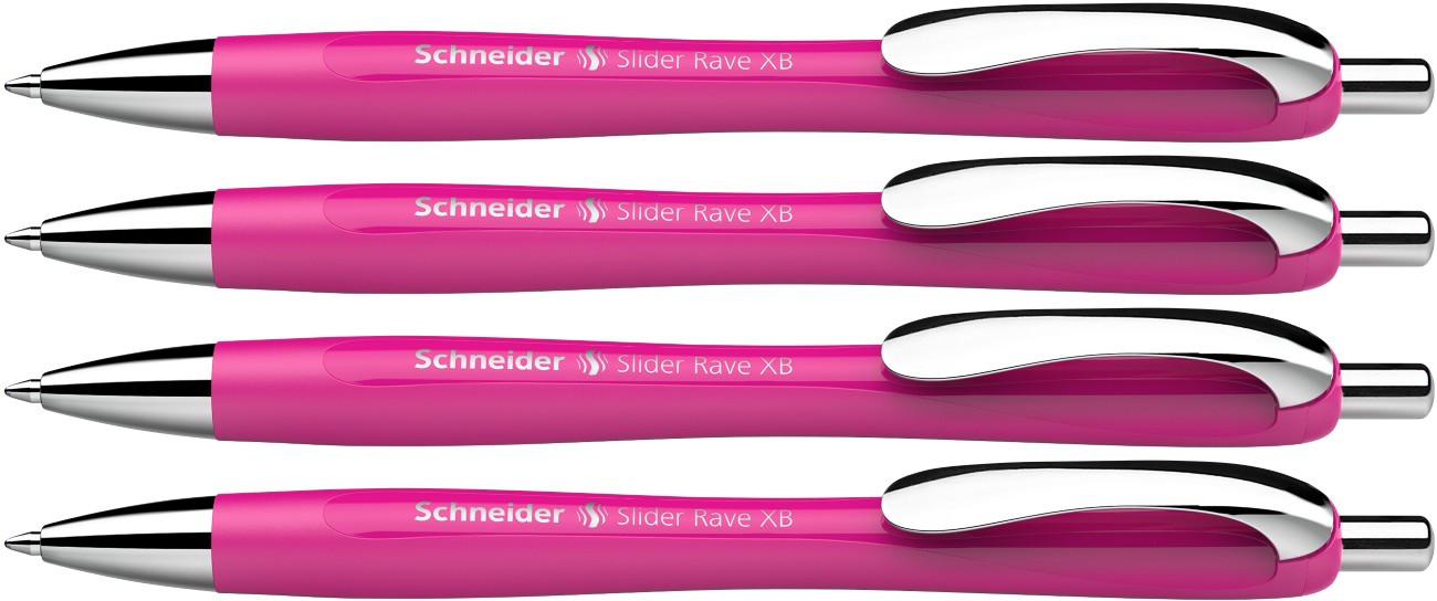 Schneider Slider Rave 3+1 Kugelschreiber Extra Breit 4 Stück