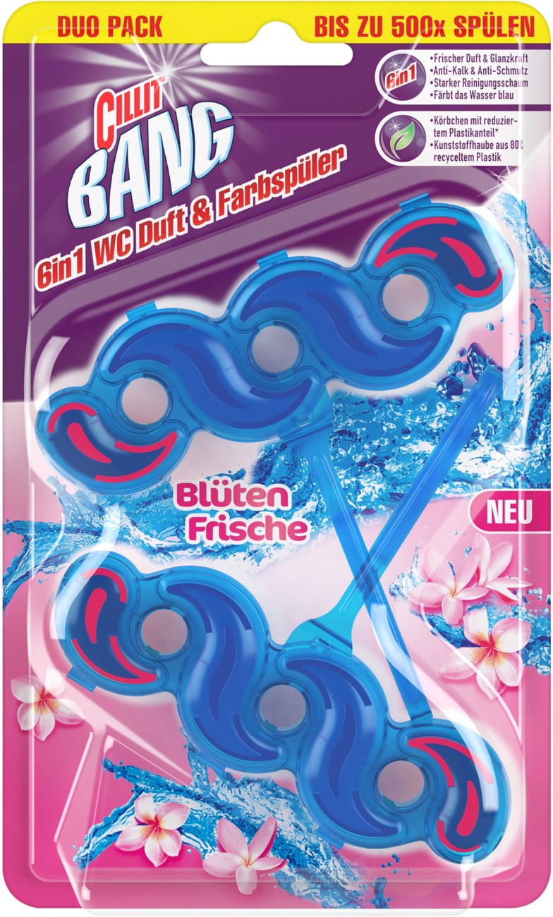 Cillit Bang 6in1 WC Duft & Farbspüler WC-Reiniger 2 Stück 1267158