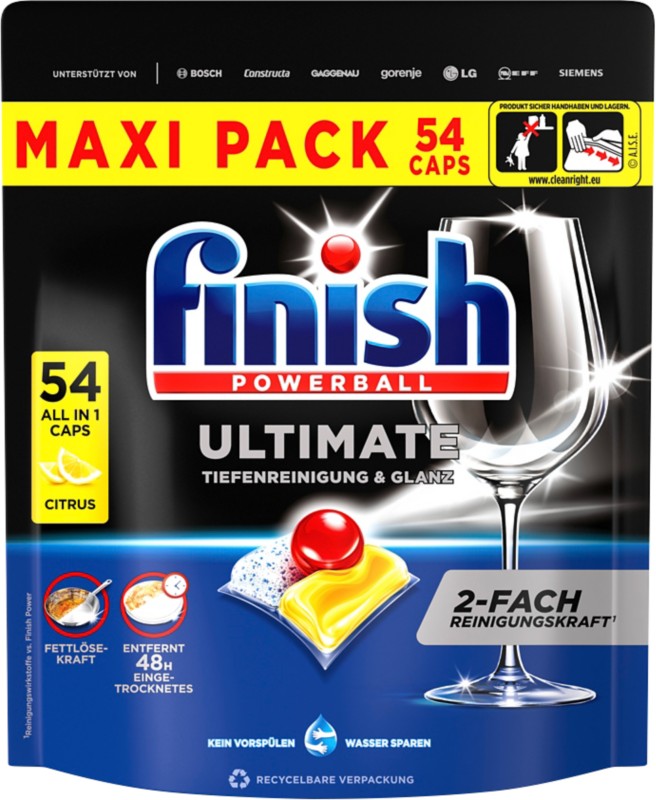 Thumbnail - Finish Ultimate Spülmaschinentabs Citrus 54 Stück