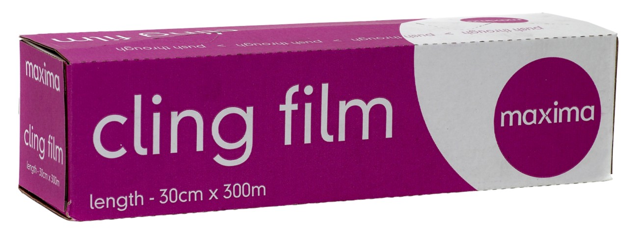 Maxima Cling Film Ldpe (Low-Density Polyethylene) Transparent 300 Mm X 300 M