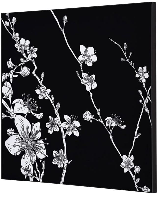 Thumbnail - SHOWDOWN Textile Wanddekoration Japanische Kirschblüte Mehrfarbig Aluminium
