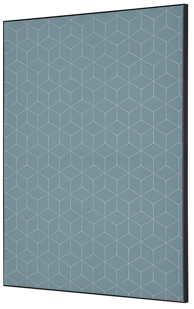 SHOWDOWN Textile Wanddekoration Hexagon Mehrfarbig Aluminium