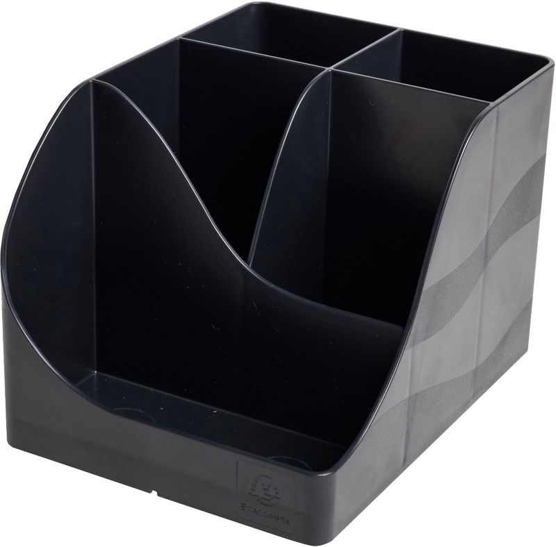 Thumbnail - Exacompta Neo Deco Pen-Wave Schreibtisch Organizer 5 Fächer PS (Polystyrol) Schwarz