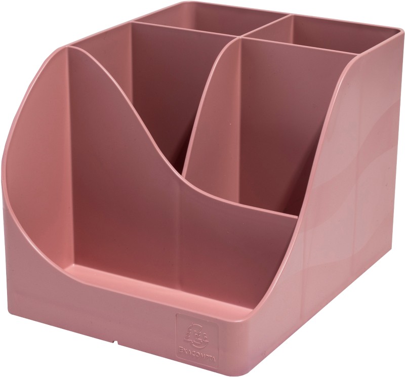 Exacompta Skandi Pen-Wave Schreibtisch-Organizer 5 Fächer PS (Polystyrol) Rosa