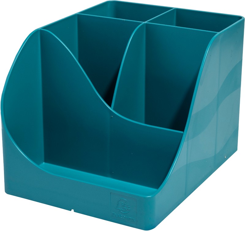 Exacompta Skandi Pen-Wave Schreibtisch Organizer 5 Fächer PS (Polystyrol) Pazifikblau