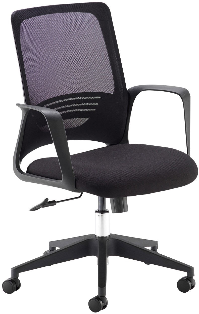 Dams International Toto Operator Chair Fixed Armrest Black 620 X 550 X 1,010 Mm
