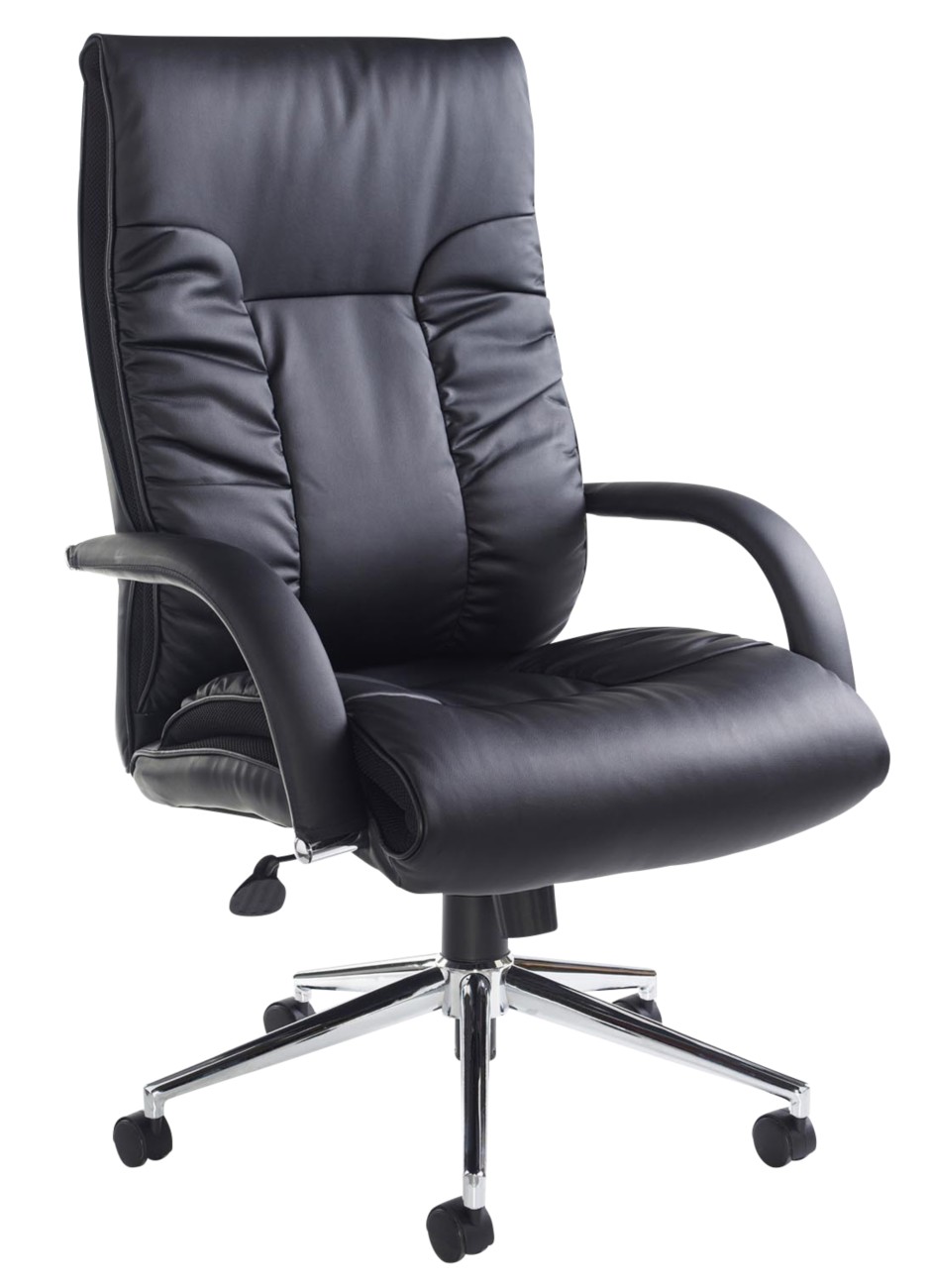 Dams International Derby Executive Chair Fixed Armrest Black 675 X 785 X 1,230 Mm