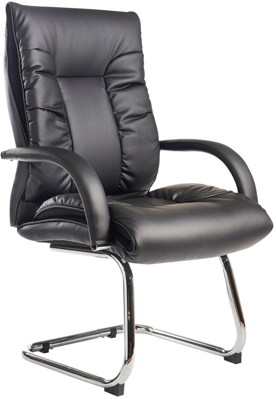 Dams International Derby Visitor Chair Fixed Armrest Black 655 X 710 X 950 Mm