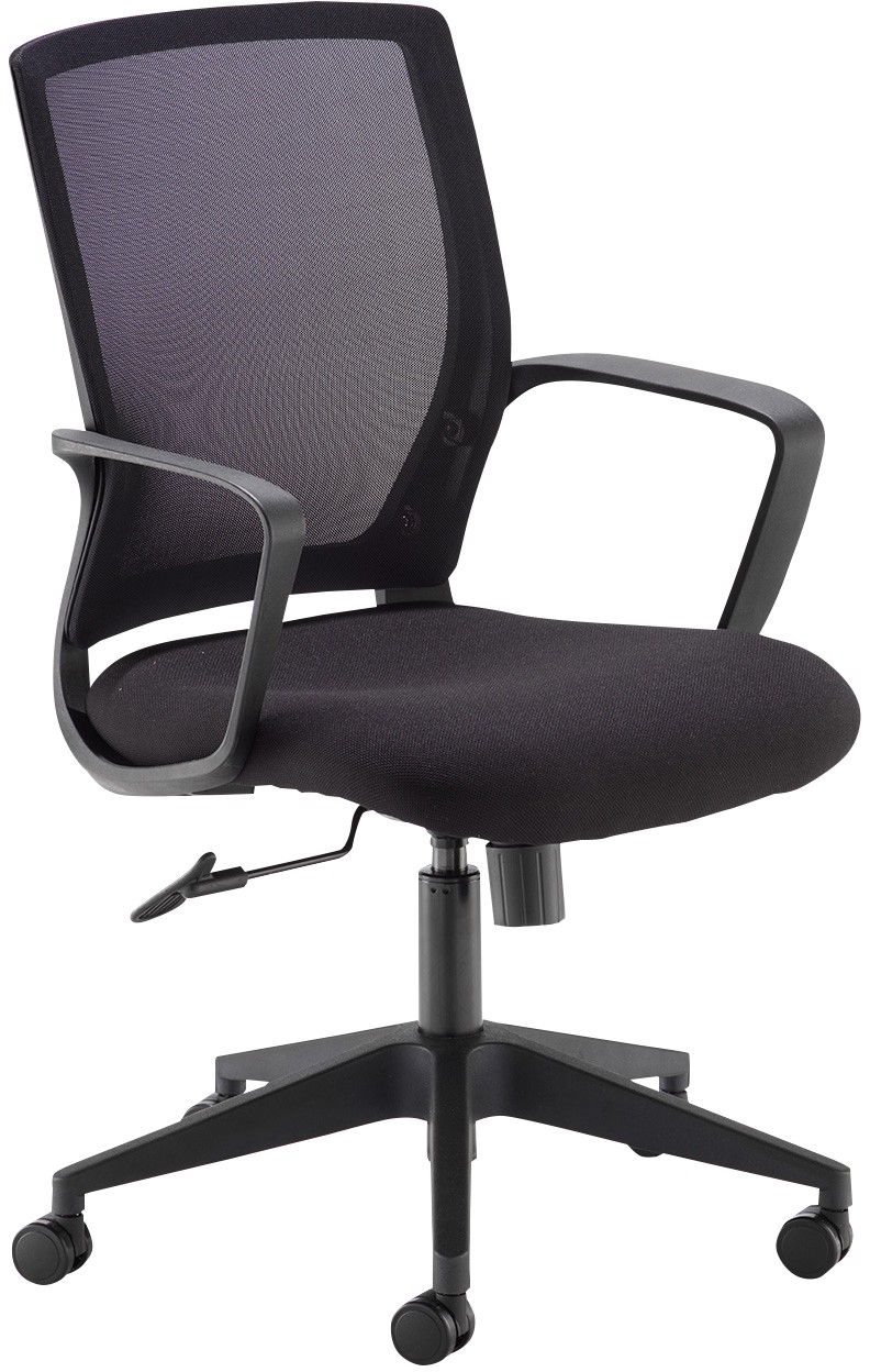Dams International Jonas Operator Chair Fixed Armrest Black 580 X 550 X 1,070 Mm
