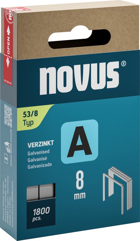 Thumbnail - Novus Heftklammern A 53 042-0774 8 mm 1800 Heftklammern