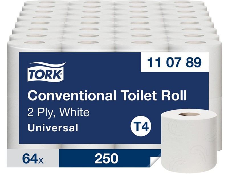 Tork Universal Toilettenpapier T4 2-lagig 110789 64 Rollen à 250 Blatt