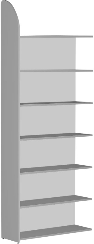 Kerkmann Anbauregal Grau 1.000 x 325 x 2.600 mm