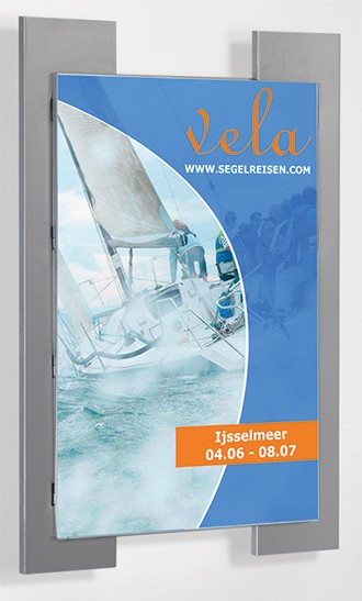 Thumbnail - Kerkmann Inforahmen Wandmontage Silber 43652714 37,7 x 2 x 50 cm