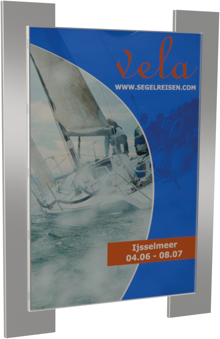 Kerkmann Inforahmen Wandmontage Silber 43652814 53,2 x 2 x 70 cm