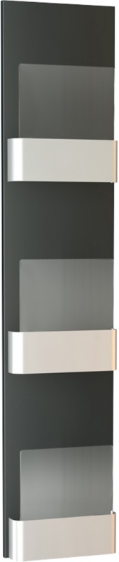 Thumbnail - Kerkmann Wandprospekthalter Wandmontiert Silber 43659414 26 x 6,5 x 120 cm