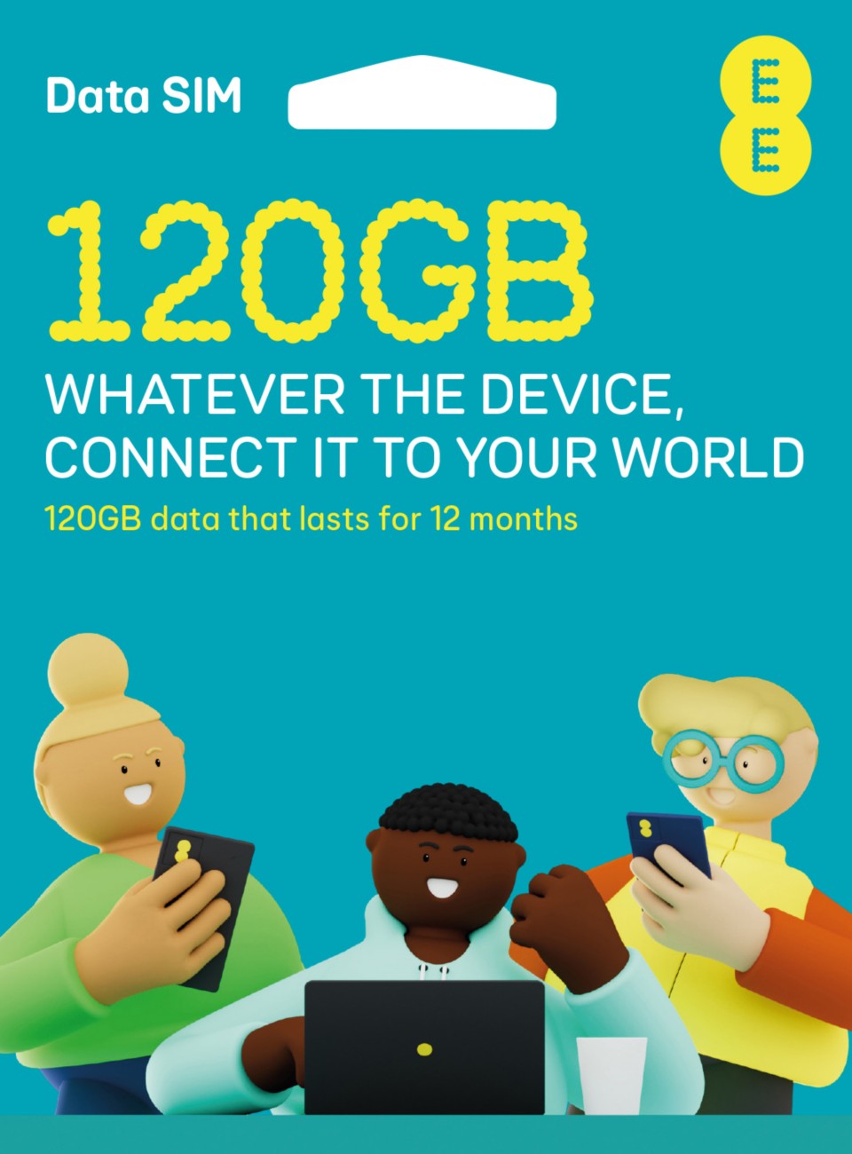 Ee 300032046 Data Sim Card 60Mpbs