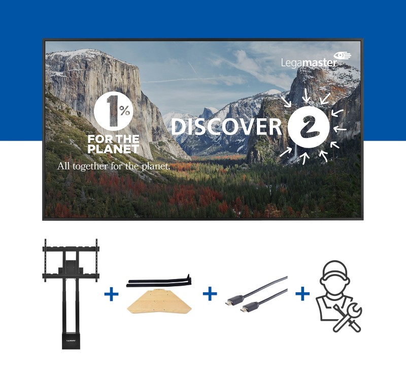 Legamaster Anzeigebildschirm EVOLVE 2 86" Interaktives Paket