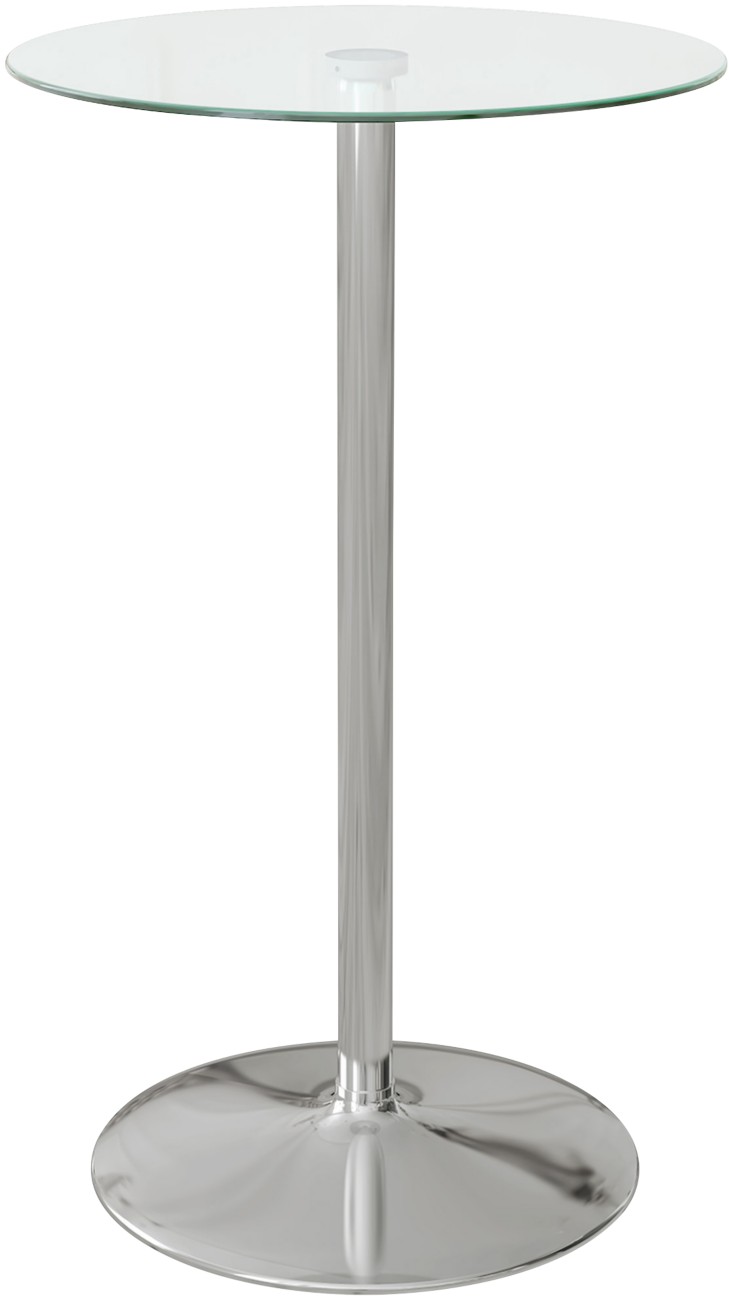 HOMCOM Round Bar Table, Poseur Table for 2, 60 x 60 x 102cm, Clear Glass - Image 10