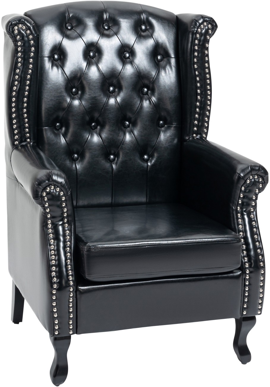 Homcom Armchair Fixed Armrest Black 150 Kg 839-703V70bk 700 X 720 X 1,080 Mm