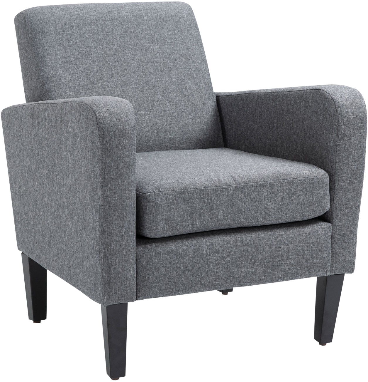 Homcom Armchair Fixed Armrest Grey 150 Kg 839-001V71gy 720 X 660 X 740 Mm