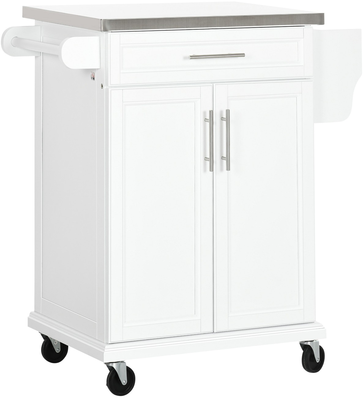 Homcom Kitchen Cart 35 Kg 835 X 457 X 905 Mm White