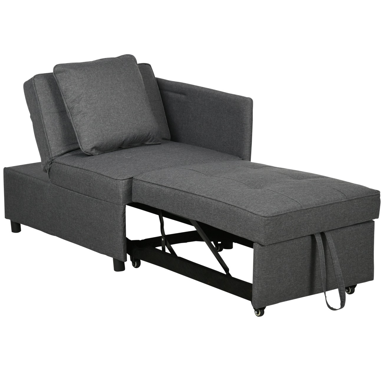 Homcom Chair Bed 839-859V70gy Grey