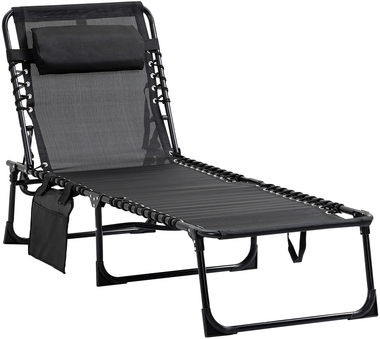 Outsunny Sun Lounger 84B-812Bk Black