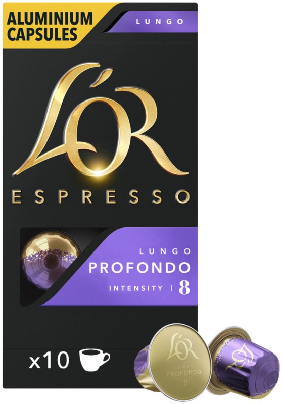 L'OR Espresso Lungo Profondo Kaffeekapseln Kapseln Medium 100 Stück à 0.5 g