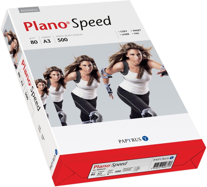 PlanoSpeed DIN A3 Druckerpapier 80 g/m² Matt Weiß 500 Blatt