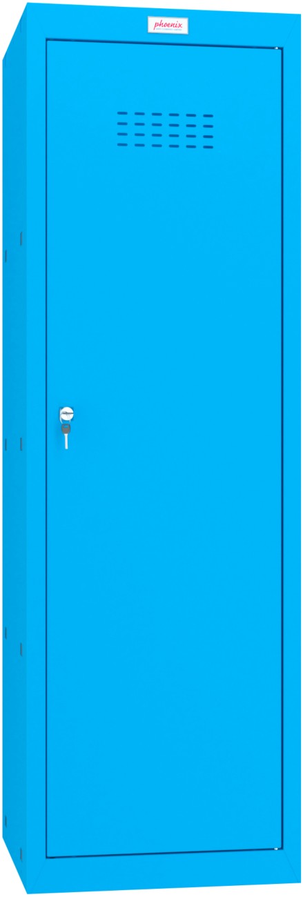 Phoenix Steel Locker 1 Doors Key Lock 400 X 400 X 1,265 Mm Blue