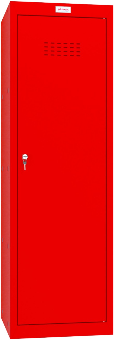 Phoenix Steel Locker 1 Doors Key Lock 400 X 400 X 1,265 Mm Red