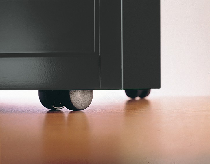 Bisley PFA3 und PFA4S Rollenuntersatz Kunststoff, Stahl Schwarz