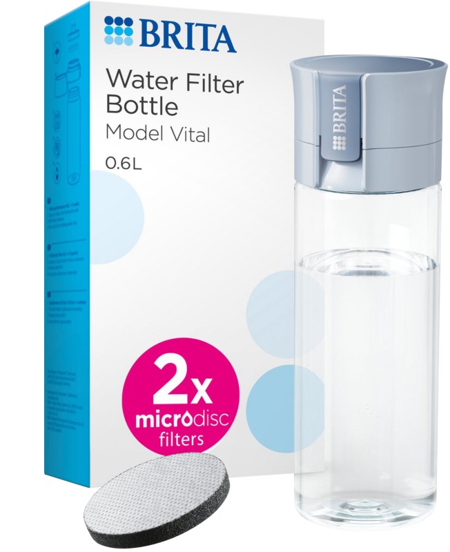 BRITA Wasserflasche Blau Vital