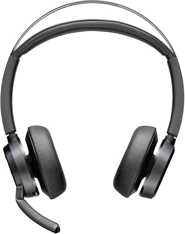 poly Voyager Focus 2 Headset Kopfbügel Bluetooth mit Mikrofon Schwarz