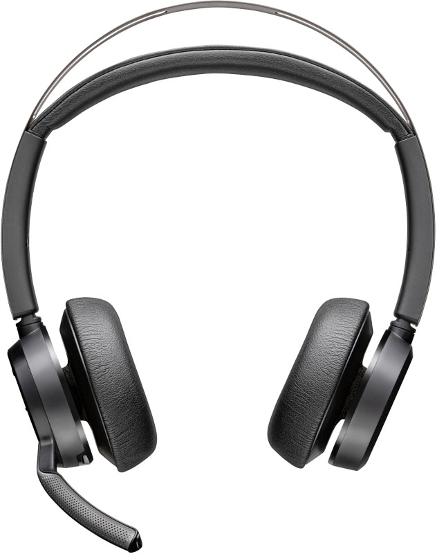 poly Voyager Focus 2 Headset Kopfbügel Bluetooth mit Mikrofon Schwarz