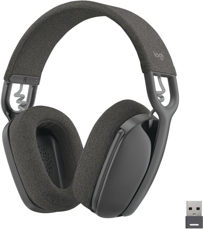 Logitech Zone Vibe Headset Kopfbügel Bluetooth mit Mikrofon Stereo 125 Grau