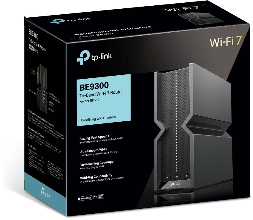 Tp-Link Archer Be550 Router 2.5 Gbps Wan, 4× 2.5 Gbps Lan