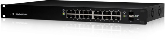 Thumbnail - Ubiquiti EdgeSwitch 24 250W Managed L2/L3 Gigabit Ethernet (10/100/1000) Power over Ethernet (PoE) 1U Schwarz