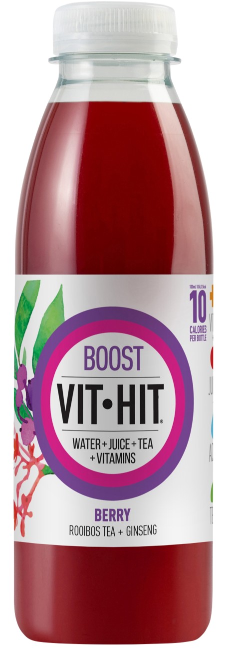 Vit Hit Boost Summer Berries Vitamin Drink 12 Bottles Of 500 Ml