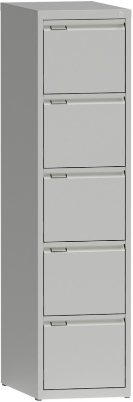 Metall Aktenschrank 5 Schubladen 405 x 623 x 1.628 mm Weiß