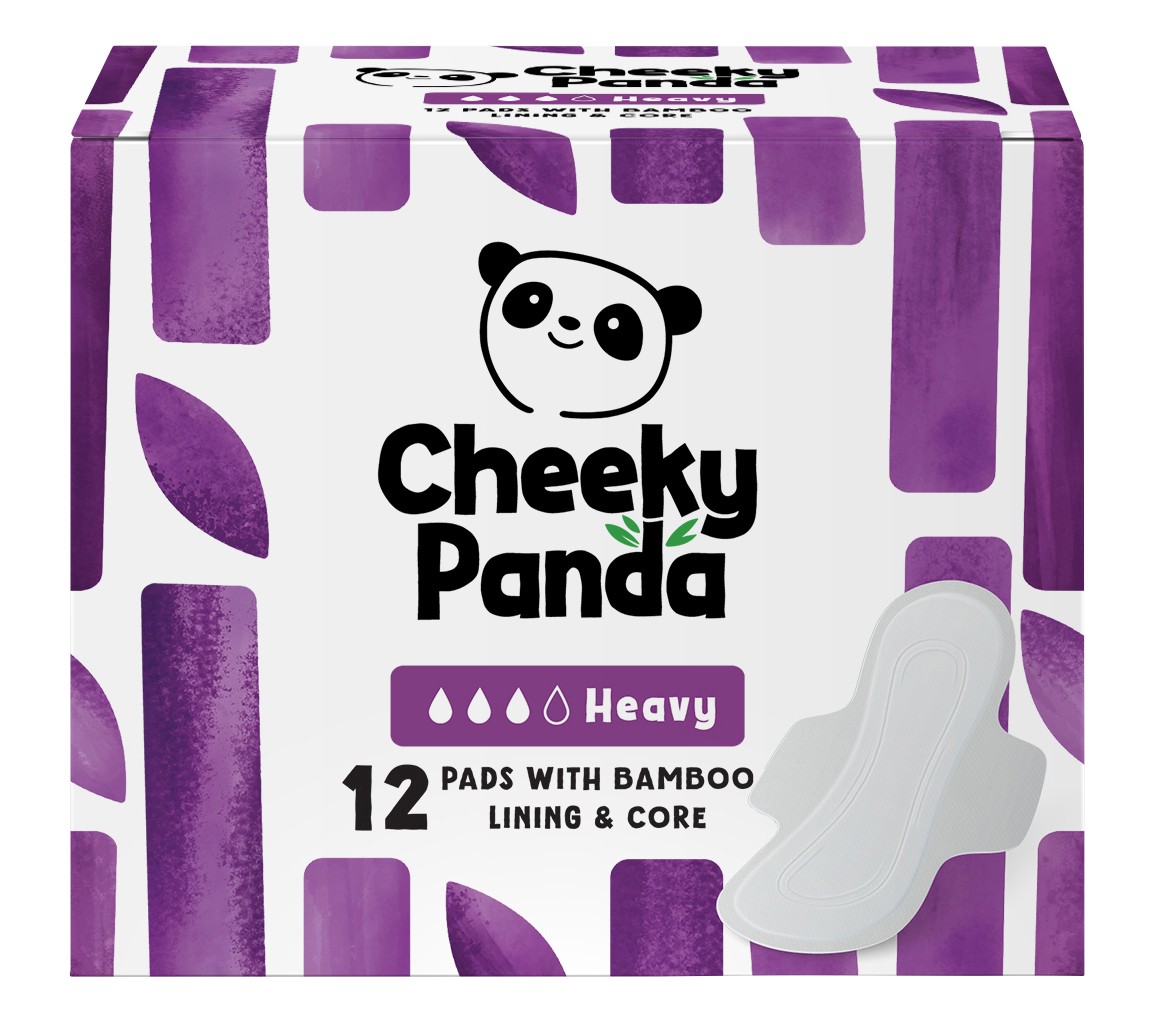 The Cheeky Panda Heavy Bamboo Sanitary Pads Pack Of 12