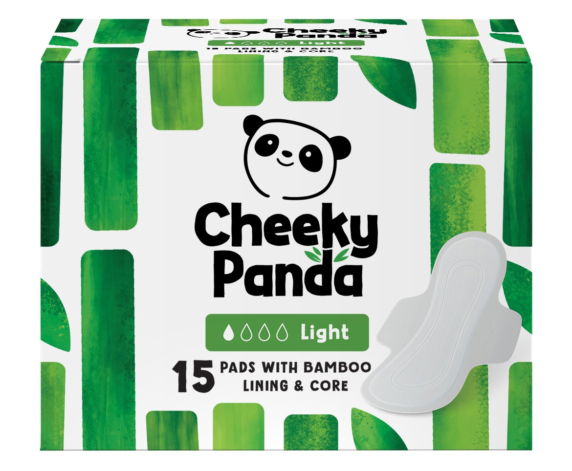 The Cheeky Panda Light Bamboo Sanitary Pads Pack Of 15